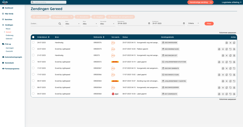 Sendy: Smart shipping software